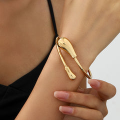 Metal Collar Necklace Women's Water Drop Bracelet Set Personalized Necklace Bracelet