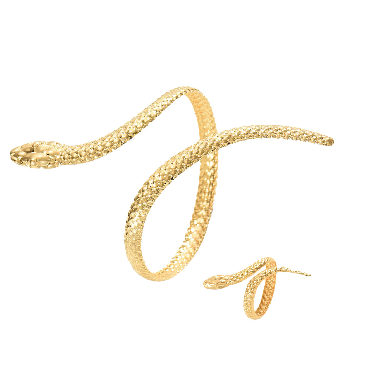Fashion high-end women's bracelet ring set personalized geometric snake spider design jewelry