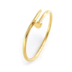 European and American stainless steel bracelet women's heart-shaped nail bracelet 18k vacuum plating does not fade